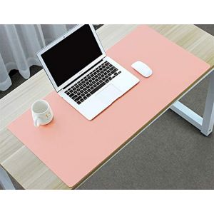 Insun Tapis de Souris Bureau en Cuir Synth&eacute;tique Imperm&eacute;able Ultra mince Anti d&eacute;rapant Tapis de Bureau pour Les Jeux et Sous-main Bureau Rose 100x55cm (3STH. EU, neuf)