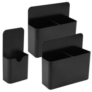 3 Pi&egrave;ces Porte Crayon Magn&eacute;tique,Crayon Magn&eacute;tique Porte Support Porte Stylo Magn&eacute;tique pour Frigo,Pot Aimant&eacute; Tableau pour Tableau Blanc pour R&eacute;frig&eacute;rateur Tableau Magn&eacute;tique Maison Bureau &Eacute;cole,Noir (Shenzhen Sanhuan Recycling Technology Co Ltd, neuf)