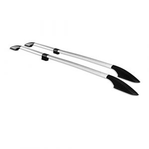 Barres de Toit longitudinales pour Fiat Doblo 2010-2021 L1 Aluminium Gris 2Pcs (omacfrance, neuf)