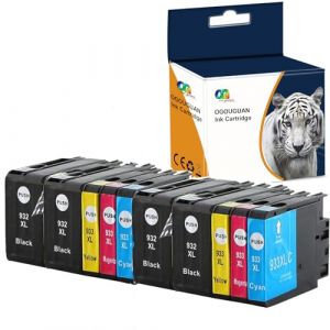 Teland 932 933 Cartouches d'encre Compatibles pour HP 932 933 XL 932XL 933XL pour HP Officejet 6100 6600 6700 7110 7510 7610 7612 Imprimante (Lot de 10) (Zhuhai ouguan Electronic Technology Co., Ltd, neuf)