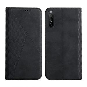 KOUYI Coque pour Sony Xperia 10 III, Premium Flip Housse &Eacute;tui Protection Rabat Clapet Portefeuille Phone Cover Magn&eacute;tique [Porte Cartes] Antichoc B&eacute;quille Cover (Noir) (Kouyi EU Store, neuf)