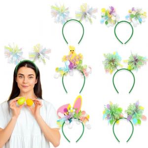 Headband Set, Ears Headwear, Photo Booth Props, Cute Ears Hoop, Easter Bunny Headband, Stylish Accessory, Cartoon Spring Day Hair Decoration for Festivals, Weddings (yinhuo, neuf)