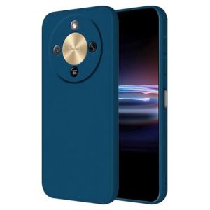 HONLEN Coque pour Honor Magic8 Lite 5G / Honor X9D Protection &Eacute;tui, (6.79" inches) Liquide TPU Silicone Case Anti Rayures Ultra Mince Souple Cover en Silicone Bleu Saphir (HONLEN, neuf)