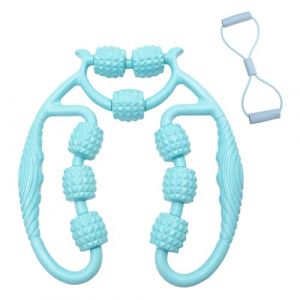 JJYHEHOT Foam Roller Rouleau Anti Cellulite, Rouleau Musculaire pour Jambes, 360&deg; 3d Rouleau de Massage, 9 Roues Rouleau en Mousse, Masseur Anti-Cellulite pour cou &eacute;paule (JJYHEHOT, neuf)