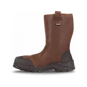Bottes de s&eacute;curit&eacute; JALCYPRESS SAS FOURREES cuir marron - JJE45 - 43 (Mister Materiaux, neuf)