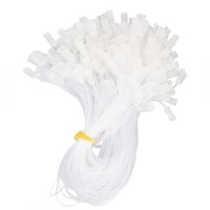 Fil &eacute;lastique invisible pour extensions de cheveux, ligne de poisson pour extensions de cheveux, fil transparent &agrave; liaison forte pour le style DIY, 200 pi&egrave;ces de fil &eacute;lastique de (SJ Long Bright Shop, neuf)