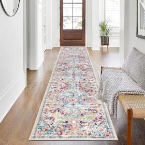 SHACOS Tapis Couloir Long Doux Antidérapant 60x305cm Lavable Tapis Cuisine Long Absorbant Gris Tapis de Passage Vintage Tapis Entrée Intérieur Long Boheme pour Cuisine, Couloir, Passage, Chambre (Shenzhen MJ Shopping Co.,Ltd., neuf)