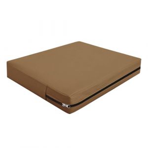 Housse Coussin Exterieur Impermeable, Housse Siège Canapé Protection Complète avec Fermeture Éclair, Amovibles Housse Assise Salon De Jardin Terrasse Caravane (Camel,60×60×10cm) (YUNDU, neuf)