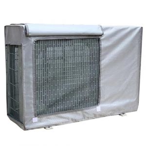Cache Climatiseur Exterieur, Housse de Climatiseur, Tissu Oxford 600D, Protection Contre la Pluie et le Soleil, Couverture de Protection Universelle de Climatiseur Imperméable(Silver,100x43x80cm) (WANGJIANPENGPL, neuf)