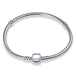 CQWVB Bracelet en Argent 925 Pour Femme for charms, Bracelet serpentine Compatible avec Pandora Charms (Weinina Store, neuf)