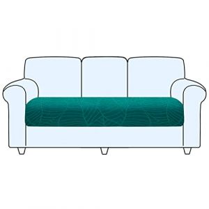 SHUOJIA Housse De Coussin De Canap&eacute;, Housse De Coussin Extensible, Housse Coussin D'assise Antid&eacute;rapant, Housse De Protection pour Meubles Seat for Pets & Kids (Malachite Green,Large-3-Seater) (SHUOJIA, neuf)