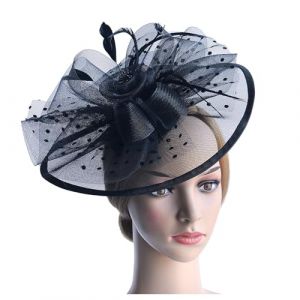 Bibi pour mariage, thé, fête, mariage, cocktail, fête, coiffe de mariage, cocktail, fête, derby chapeau pour femme (Nhainel, neuf)