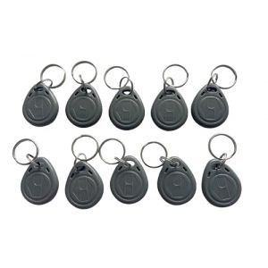 Lot de 10 &eacute;tiquettes d'identification RFID 125 kHz T5577 (gris) (JYJ RFID, neuf)