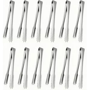 Heanvmyss Pinces &agrave; Glace,12 Pi&egrave;ces Pince a Sucre,Pince &agrave; Gla&ccedil;ons,Pinces &agrave; Servir,Pinces &agrave; Salade,Pince a Bonbon Candy Bar pour Cuisine,Caf&eacute;,F&ecirc;te,Bar,Buffet (Heanvmyss, neuf)