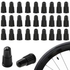 EJRUP 30 Pi&egrave;ces Capsules de Valve Plastique Fran&ccedil;aises Noires Cache Valve pour V&eacute;lo Voiture Pneu,Bouchon Valve Velo,Valve,Bouchon Valve Pneu (Anilalowbility, neuf)