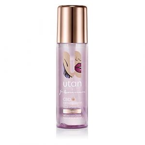 utan x Jamie Genevieve Tanning Water | Gradual Face Tan Mist | with organic tan, cannabis extract | Antibacterial Scottish Lavender oil | No perfume fragrance free | Kind on lash extensions (Naturals Remedy, neuf)