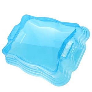 Alasum Plateau de Combat Toupie pour Gar&ccedil;on et Filles, Ar&egrave;ne de Bataille 4 Versions, Plastique Solide Bleu, Jeu D&rsquo;adresse et Strat&eacute;gie, Stade Sensoriel Ludique pour 3 &agrave; 6 Ans, &Eacute;ducatif (Guiong, neuf)