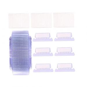 Onglets de dossier de fichiers 50pcs, &eacute;tiquettes de dossiers de fichiers dossiers de fichiers en plastique avec onglets r&eacute;utilisables armoire &agrave; fichier inserte les onglets d'index portables pour les (Yayuefindei, neuf)