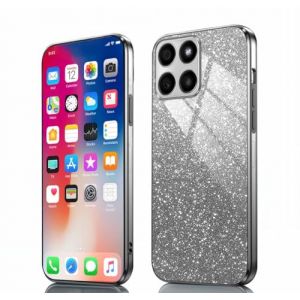 PEIYE Coque pour Honor 70 Lite/Honor X6 / Honor X8 5G - &Eacute;tui Antichoc en Silicone Souple, Housse avec Bords &Eacute;lectroplastifi&eacute;s et Carte &agrave; Paillettes Int&eacute;gr&eacute;e, Cover Case -Noir D&eacute;grad&eacute; (Zanwon, neuf)