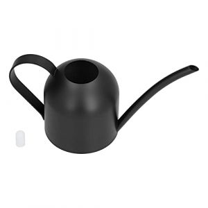 Aladeno Arrosoir 500 ML en Acier Inoxydable &agrave; Bouche Fine et Long Bec Morden Petit arrosoir avec poign&eacute;e pour Plantes de Jardin int&eacute;rieures et ext&eacute;rieures Noir (Aladeno Store, neuf)