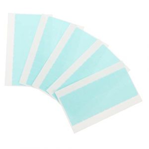 PACKOVE 5 Feuilles ruban adhésif double face extensions de cheveux en ruban dégrossi onglets autocollant bandeau cheveux ruban de système de cheveux en dentelle Blue (Spring TU, neuf)