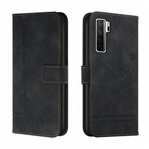 Bravoday Coque pour Huawei P40 Lite 5G / Nova 7SE 5G, Etui Cuir avec Magnetique, Flip Pochette Housse pour Huawei P40 Lite 5G / Nova 7SE 5G Protection, Noir (Bravoday, neuf)