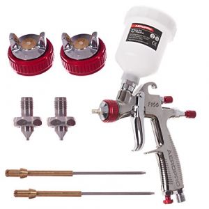 AEROPRO MINI LVLP 0,8 + 1,0 + 1,2 - Pistolet pulv&eacute;risateur de peinture professionnel &agrave; buse (Airtools24, neuf)
