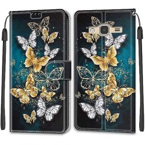 Coque pour Samsung Galaxy J3 2016, Coque Samsung J3 2016, Etui Protection Housse Premium en Cuir de Portefeuille en Cuir Fermeture Magn&eacute;tique Flip Case pour Samsung Galaxy J3 / J3 2016 (DIKAS, neuf)