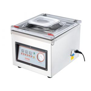 VEVOR Machine &agrave; emballer sous vide &agrave; chambre 320 W machine d'emballage sous vide taille compacte 320 mm dans la cuisine domestique et pour un usage commercial pour aliments humides, viandes, marinades (VEVOR Direct Store FR, neuf)