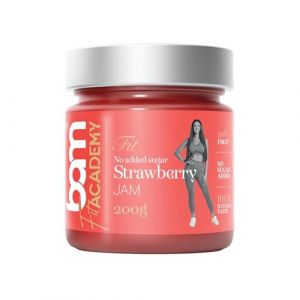 BAM Topping Fruits - 200g - 70% de Fruits, Sans Gluten - Pour Gâteaux, Yaourts, Smoothies et Desserts, Fraise sans sucre (BAM - become a master, neuf)