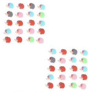 jojofuny 2 Ensembles Accessoires De H&eacute;risson En R&eacute;sine Materiel De Bricolage Accessoire Bricolage Trend Artisanat Fournitures De Bricolage Embellissements Pour Le Bricolage 20 Pi&egrave;ces * 2 (Merlun, neuf)