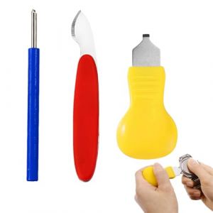 LACHT 3 Pcs Ouvre Boitier Montre,Couteau Ouvre-Montre,Kit D'Outils De R&eacute;paration De Montre En Acier Inoxydable,Kit Changement Pile Montre,Outil D&rsquo;Ouverture De Bo&icirc;tier De Montre Kit,Outils Pour Montre (candy27seven, neuf)
