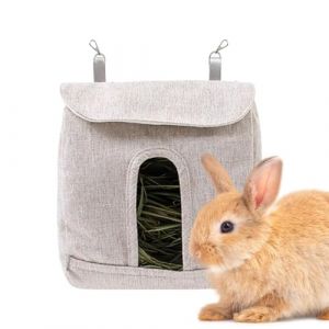 Foin pour Lapins - Mangeoires avec Crochets, Sac r&eacute;glable pour Foin S/M/G | pour cochons d'Inde, Stockage Pratique pour Petits Animaux de Compagnie, Lapins, h (mingia, neuf)