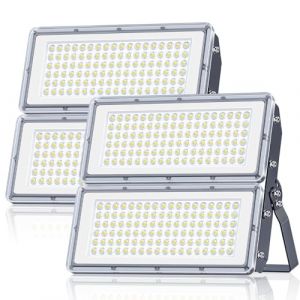 200W Projecteur LED Extérieur - 2PACK 20000LM Lumineux Spot LED Extérieur avec Transformateur, Projecteur Exterieur Blanc Froid 7000k, IP67 Étanche Eclairage Exterieur pour Garage, Stade, Usines (jintenger, neuf)