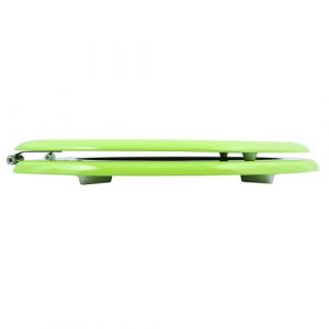 MSV, Abattant wc MDFModèle CLEO, Fabriqué en MDF, robuste et durable, charnières inox, Avec tampons amortisseur, Finition brillante, Convient parfaitement à un abattant wc taille standard Vert Amande (Bath & Home, neuf)