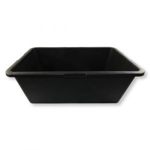 DEWEPRO&reg; Bac &agrave; Mortier Rectangulaire Noir 80L - Robuste et sans Poign&eacute;e pour Chantier et Jardin - Id&eacute;al pour Professionnels et Bricoleurs, Capacit&eacute; 80L, Dimensions 71x47x30 cm - Pratique et Durable (derwerkzeugprofi, neuf)