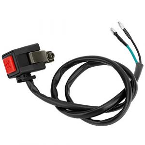 Suuonee Interrupteur de klaxon de moto, bouton de klaxon de bouton de guidon de moto universel 22mm 7/8 pouces (Suuone, neuf)