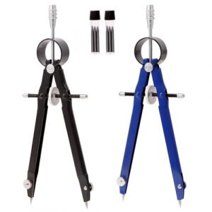 SUJEBKC Compas Menuisier,Kit de Compas de Mesure en Metal, Compas Scolaire de Précision avec Mécanisme de Verrouillage, Compas de Dessin de Ligne Artisanat Outil Rotatif Boussole (COASTAL GOODS LTD, neuf)