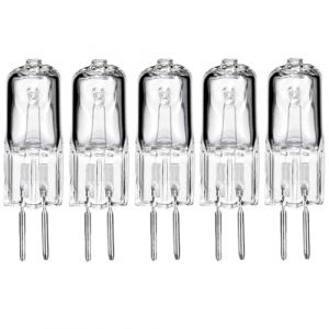 WYLIELAMSH 5 Pièces G4 6V 5W 10W15W20W25W35W Ampoule Halogène G4 12V 5W 10W 20W 35W 50W Ampoule De Travail Mécanique G4 24V 10W 20W 35W Ampoules Halogènes G4 220V 20W 35W 50W,220V 50W (storesjkn, neuf)