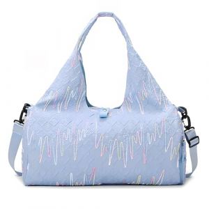 SUNSEATON Sac de Sport Yoga Gym, Compartiment de Chaussures Indépendant Poche Humide Disponible pour Weekend Voyage Multi Compartiment, Hommes et Femmes (Bleu) (SUNSEATON WORLD LINE LTD, neuf)