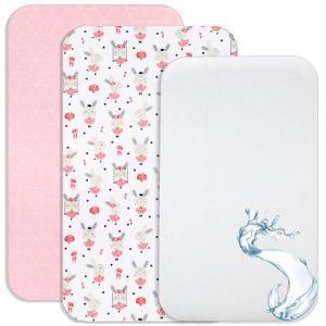 Lovely Hippo Draps Housses 80x160 cm + 1 Alèse Protège Matelas imperméable Compatible Lit Cabane 80x160 cm (80 x 160 cm, Danseuse Rose) (VRC Products France, neuf)