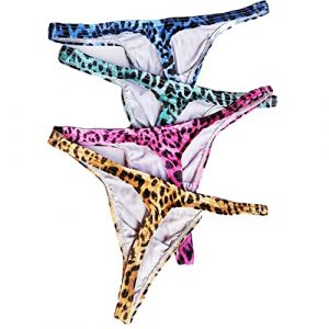 Faringoto String l&eacute;opard pour homme - Culotte taille basse, Lot de 4, M (Faringoto, neuf)