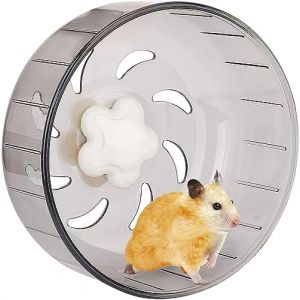 Roue d'exercice pour Hamster - Roue de Course silencieuse de 13 cm Belle Roue d'exercice de Course pour Hamster pour Hamsters, gerbilles, Souris et Autres Petits Animaux de Compagnie (Mairubo, neuf)