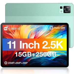 DOOGEE T30 Pro Tablette 11 Pouces, Ecran 2.5K Helio G99 Octa-Core 15GB RAM+256GB ROM /2TB TF, 8580mAh/33W Tablette Android, 20MP Dual SIM 4G LTE +5G WiFi Widevine L1/TÜV Certificat (Vendora FR, neuf)