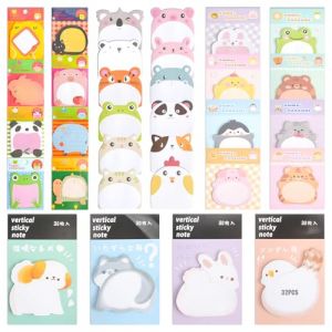 32 Post It En Forme D'animaux, SHAIDOJIO 800 Feuilles Postit Mignonnes, 32 Styles de Sticky Notes En Forme D'animaux de Dessin Animé Kawaii, Notes Autocollantes pour L'école le Bureau les Mémos (SHAIDOJIO Store, neuf)