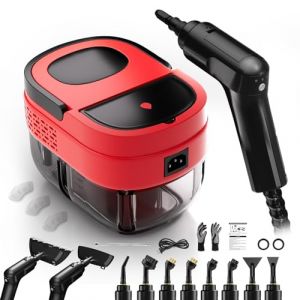 Nettoyeur Vapeur, Nettoyant Vapeur 2500W, Nettoyeur Vapeur à Main, 1600ML Réservoir d'eau, Poignée Réglable 3 Niveaux, Steam Cleaner, Nettoyeurs Vapeur Portable pour Fenêtres, Cuisine, Voiture, Sol (TwoOases, neuf)
