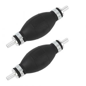 2 Pcs Poire d&rsquo;Amor&ccedil;age Carburant 8mm, Pompe de Transfert de Carburant pour Auto et Bateau, Pompe &agrave; Main pour Gaz, Diesel, Eau, Accessoire Pratique pour le Jardin et les V&eacute;hicules Automobiles (DaFuGuangZhi, neuf)