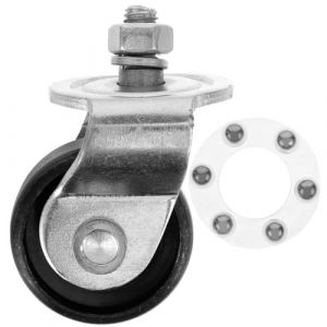 KONTONTY Roue de Cric Hydraulique Acier 2 Tonnes Pivotante pour R&eacute;paration Cric de Sol Usage Garage Remplacement Solide (Nishuna, neuf)