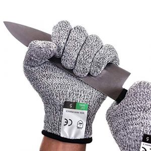 Gant Anti Coupure Gants de Travail Protection de Niveau 5 et Certifié EN388 Gants Jardinage Résistants Aux Coupures Pour L'écaillage D'huîtres, Le Soudage (M) (Big  Apple, neuf)