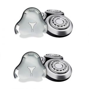 ZGHQHCDRH T&ecirc;tes De Rechange SH90 RQ12, Compatibles avec Philips, S&eacute;ries 9000, S9911, S9731, S9711, S9511, S9111, S9031, S9988, RQ1275, RQ1275CC, T&ecirc;tes De Rechange Et Lames De Rasoir SH90(2pcs) (rong66, neuf)